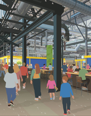 City Foundry City Foundry, illustration by Janet Muhm