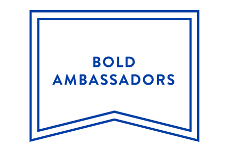 Bold Ambassadors wordmark Wordmark reading Bold Ambassadors