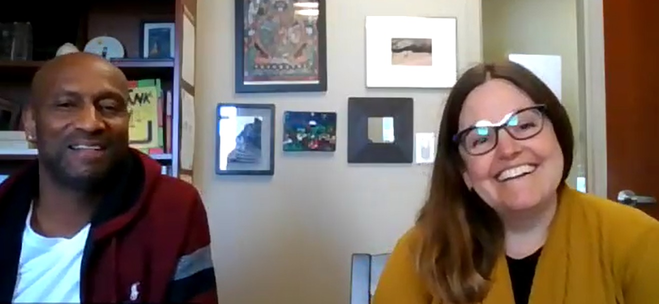 Professor Bartlett and Ike Crawford Professor Bartlett and Ike Crawford