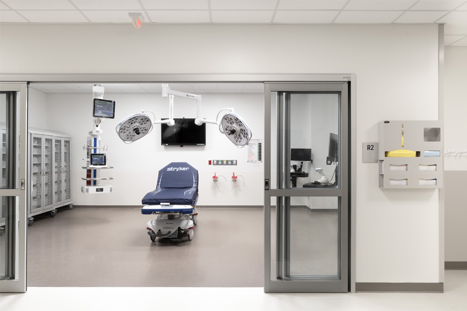 A trauma bay in SSM Health Saint Louis University Hospital A trauma bay in SSM Health Saint Louis University Hospital